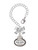 Silver Plated Keep Calm Big Sister is Here - Bow Charm Accessory for Tumblers and Thermal Cups