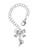 Silver Plated Cowboy Hat - Bow Charm Accessory for Tumblers and Thermal Cups