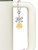 Gold-tone Je T'aime Disc - Bow Charm Accessory for Tumblers and Thermal Cups