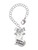 Silver Plated Large Matron of Honor Heart - Bow Charm Accessory for Tumblers and Thermal Cups