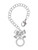 Silver Plated Never Give Up Infinity Ring - Bow Charm Accessory for Tumblers and Thermal Cups