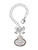 Silver Plated Keep Calm Grandma is Here - Bow Charm Accessory for Tumblers and Thermal Cups