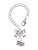 Silver Plated Small Matron of Honor Heart - Bow Charm Accessory for Tumblers and Thermal Cups