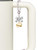Gold-tone Mini Megaphone - Bow Charm Accessory for Tumblers and Thermal Cups