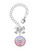Silver Plated Domed Multi Color BSN - Bow Charm Accessory for Tumblers and Thermal Cups