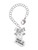 Silver Plated Large Maid of Honor Heart - Bow Charm Accessory for Tumblers and Thermal Cups