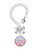 Silver Plated Domed Multi Color DO - Bow Charm Accessory for Tumblers and Thermal Cups