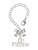 Silver Plated Large Je T'aime - Bow Charm Accessory for Tumblers and Thermal Cups