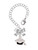 Silver Plated 3-D Graduation Hat with 2025 - Bow Charm Accessory for Tumblers and Thermal Cups