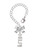 Silver Plated Small Crystal HELP! - Bow Charm Accessory for Tumblers and Thermal Cups