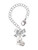 Silver Plated Small True Love Waits Heart - Bow Charm Accessory for Tumblers and Thermal Cups
