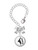 Silver Plated Domed Hip Hop Handstand Dance - Bow Charm Accessory for Tumblers and Thermal Cups