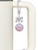 Silver Plated Domed Multi Color MA - Bow Charm Accessory for Tumblers and Thermal Cups