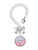 Silver Plated Domed Multi Color PT - Bow Charm Accessory for Tumblers and Thermal Cups
