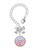 Silver Plated Domed Multi Color RRT - Bow Charm Accessory for Tumblers and Thermal Cups