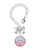 Silver Plated Domed Multi Color MD - Bow Charm Accessory for Tumblers and Thermal Cups