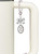 Silver Plated Walk with Jesus Oval - Bow Charm Accessory for Tumblers and Thermal Cups