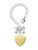 Gold-tone Heart Locket - Bow Charm Accessory for Tumblers and Thermal Cups