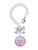 Silver Plated Domed Multi Color CMT - Bow Charm Accessory for Tumblers and Thermal Cups