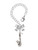 Silver Plated Saxophone - Bow Charm Accessory for Tumblers and Thermal Cups