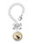 Silver Plated Domed Music - Cello - Bow Charm Accessory for Tumblers and Thermal Cups