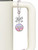 Silver Plated Domed Multi Color RDH - Bow Charm Accessory for Tumblers and Thermal Cups