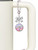 Silver Plated Domed Multi Color DVM - Bow Charm Accessory for Tumblers and Thermal Cups