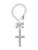 Stainless Steel 1.3" Cross - Bow Charm Accessory for Tumblers and Thermal Cups