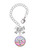 Silver Plated Domed Multi Color MNA - Bow Charm Accessory for Tumblers and Thermal Cups