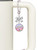 Silver Plated Domed Multi Color DH - Bow Charm Accessory for Tumblers and Thermal Cups