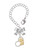 Two-tone Girl Silhouette in Heart - Bow Charm Accessory for Tumblers and Thermal Cups