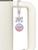 Silver Plated Domed Multi Color RVT - Bow Charm Accessory for Tumblers and Thermal Cups