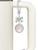 Silver Plated 20mm Round Locket - Bow Charm Accessory for Tumblers and Thermal Cups