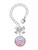 Silver Plated Domed Multi Color MN - Bow Charm Accessory for Tumblers and Thermal Cups