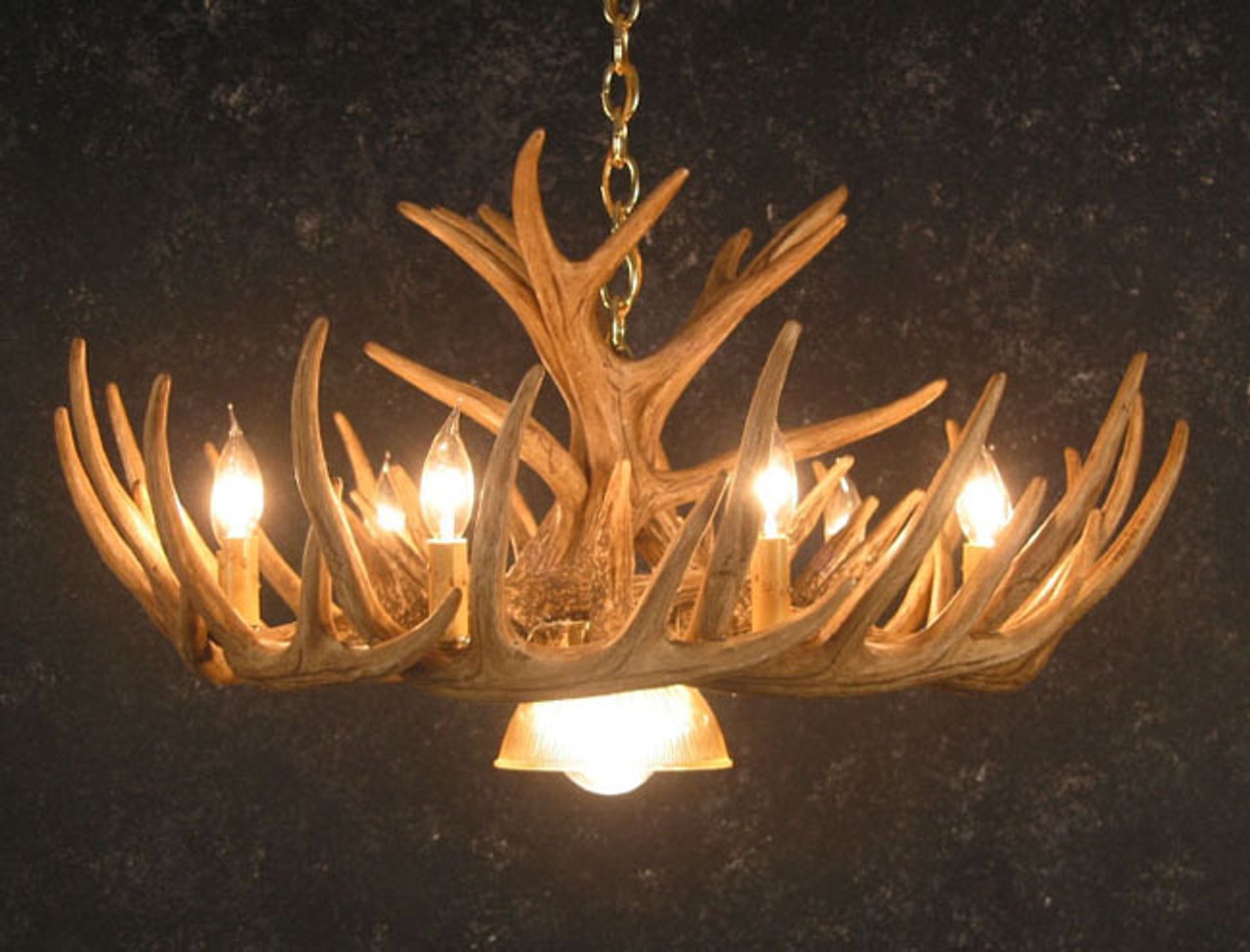 Whitetail 12 Antler Cascade Chandelier w/Downlight - SALE | Camo