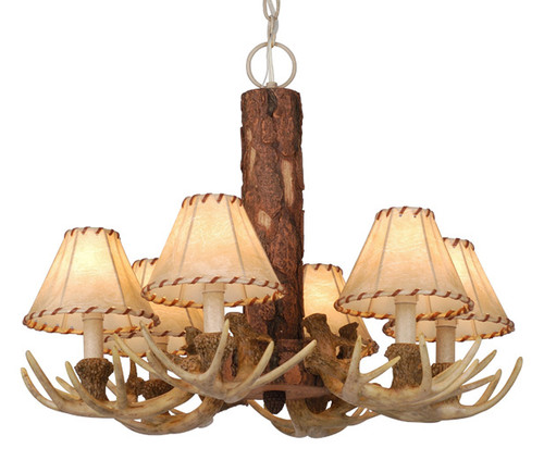 Rustic Antler Chandelier (6 Light)