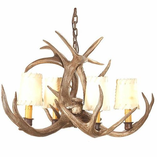 Coues Deer Antler Chandelier - 4 Light