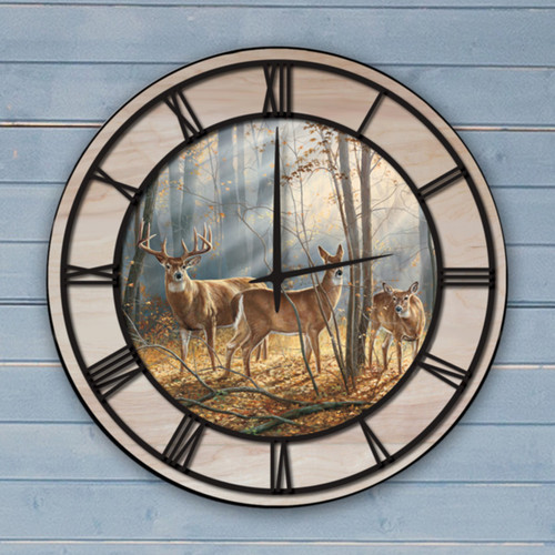 Woodland Splendor Wall Clock