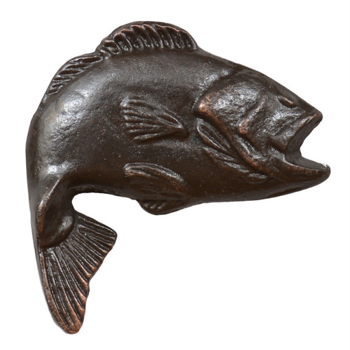 Bass Fish Cabinet Knobs - Set of 2