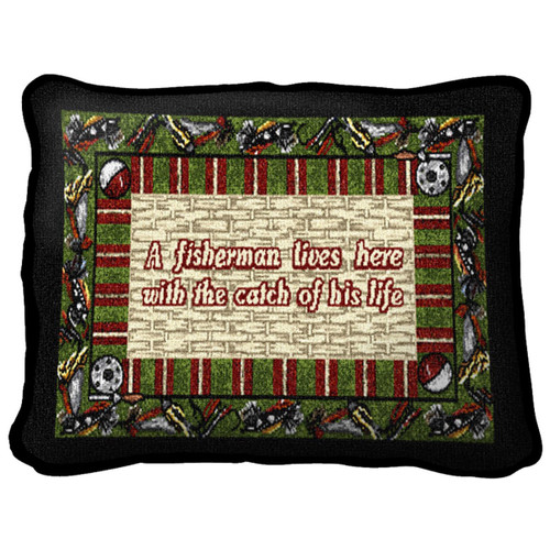 Fishermans Catch Pillow Cover