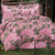 Pink Camo Bed Set - Full