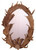 Large Fallow Mirror (Authentic Antlers)