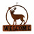 Lone Deer Metal Welcome Sign