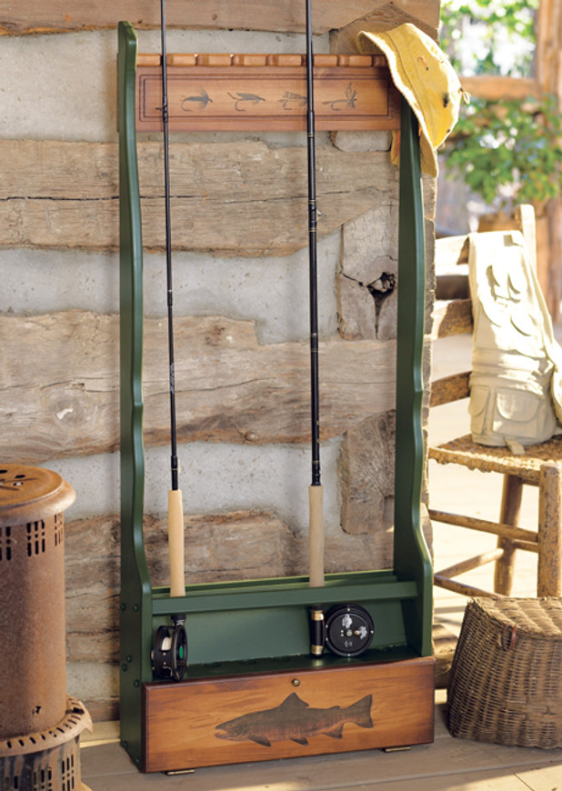 Fishing Decor: Fishing Rod Rack