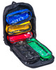 First Aid Rucksack | Showing Colour-Coded Internal Compartments | Physical Sports First Aid