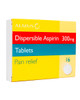Dispersible Aspirin 300mg | Pack of 16 Tablets | Physical Sports First Aid