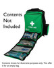 First Aid Rucksack | Front View with Detachable Organiser and Example Contents | Physical Sports First Aid
