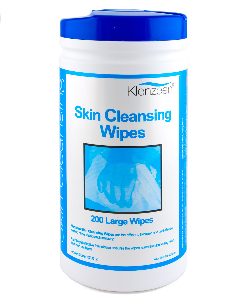 Skin Cleansing Wipes Drum of 200 Physical Sports First Aid