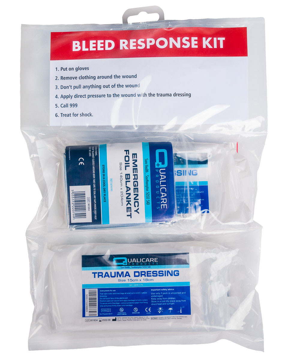 First Aid Kit For Bleeding Bleed Response Kit | Physical Sports First Aid
