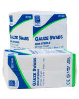 Gauze Swabs, 100 Packs | Physical Sports First Aid